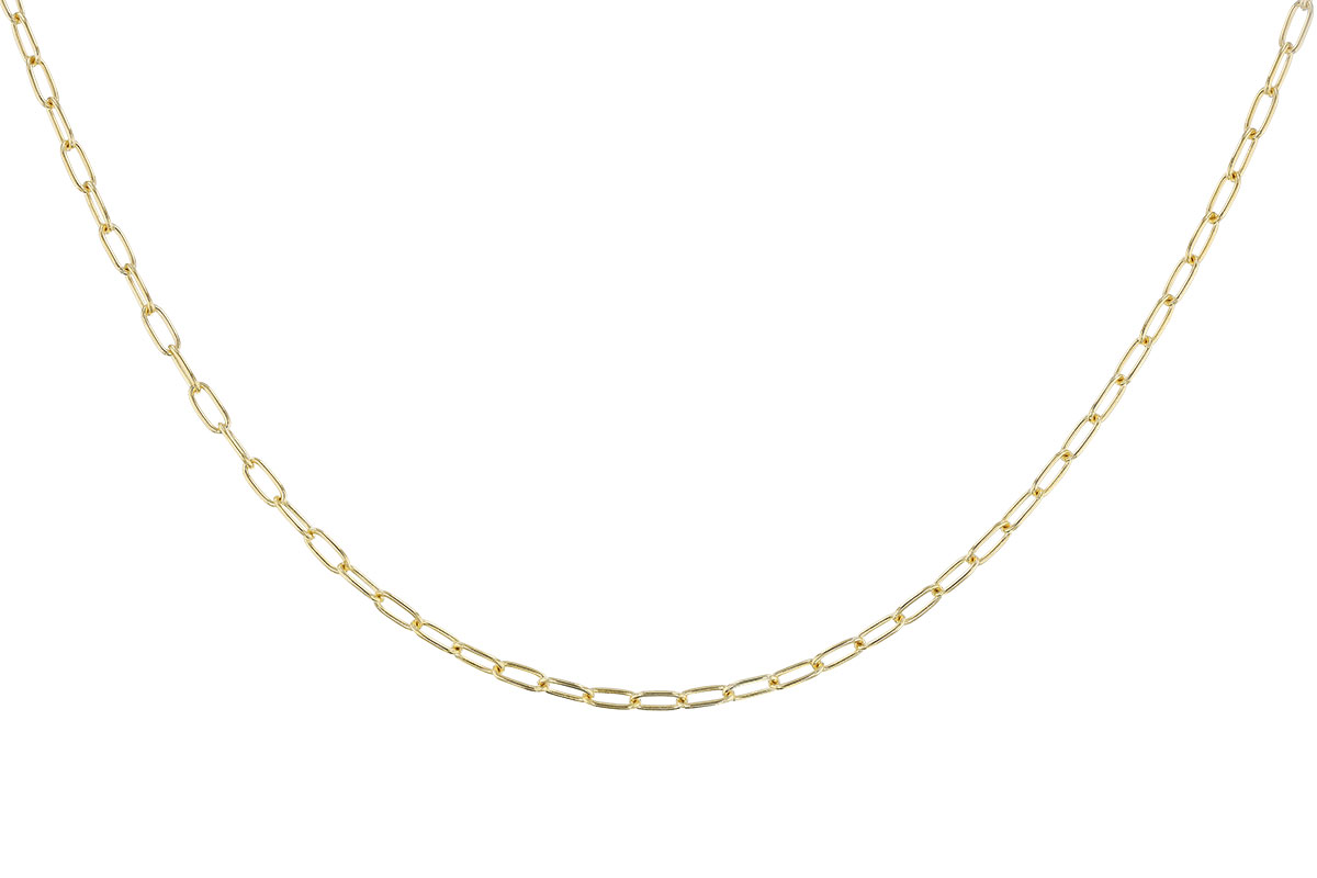 C283-05628: PAPERCLIP SM (8", 2.40MM, 14KT, LOBSTER CLASP)
