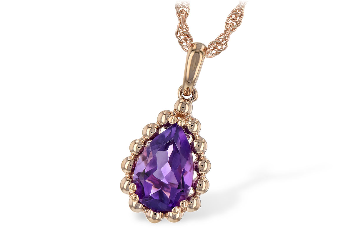 G198-49246: NECKLACE 1.06 CT AMETHYST