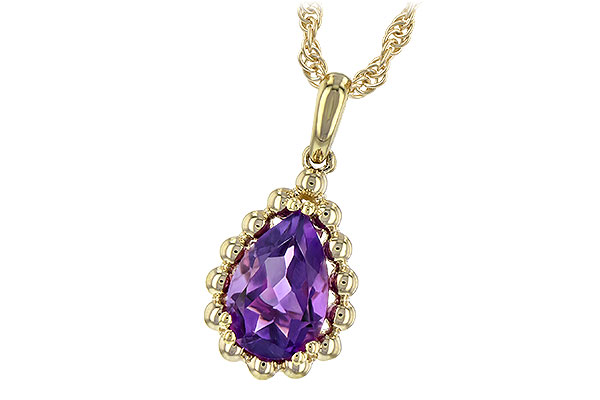 G198-49246: NECKLACE 1.06 CT AMETHYST