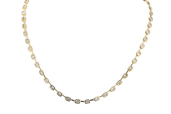 H283-04673: NECKLACE 2.05 TW BAGUETTES (17 INCHES)