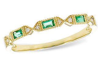 D283-00110: LDS WED RG .10 EMERALD .12 TGW