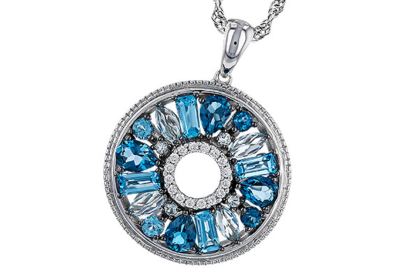 E283-94665: NECKLACE 1.67 BLUE TOPAZ 1.72 TGW